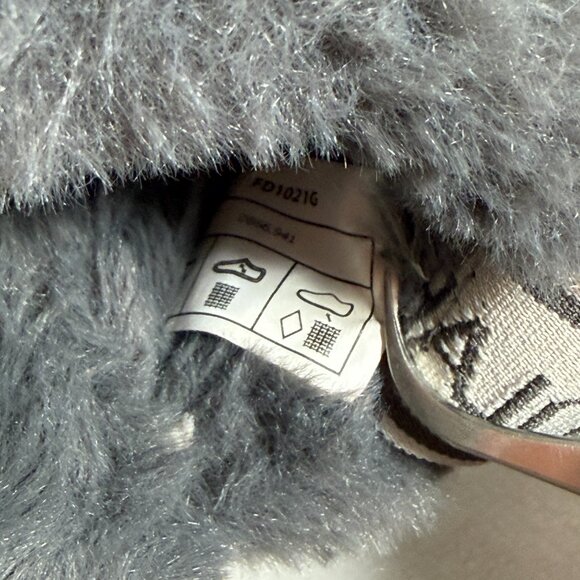 Koolaburra By UGG Fuzzn II Slippers Women Size 6 Gray Back Strap Sandal Open Toe - Picture 7 of 10